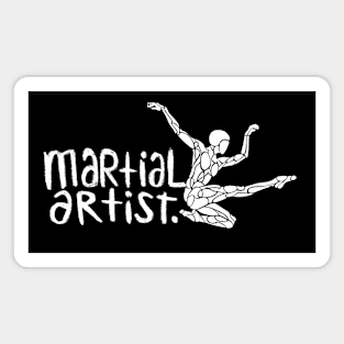 Martial Arts Artist Jump Magnet